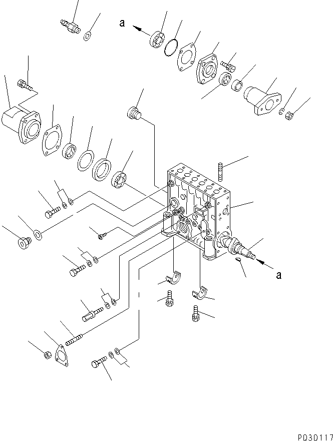 INJECTION PUMP A.,R.H. 6215-71-1181 KOMATSU
