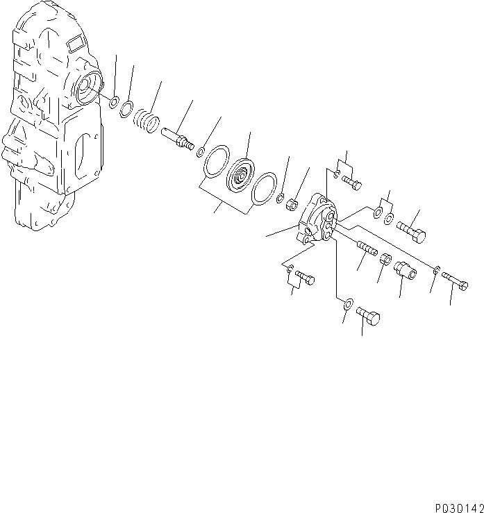 Крышка DK154404-3800 KOMATSU
