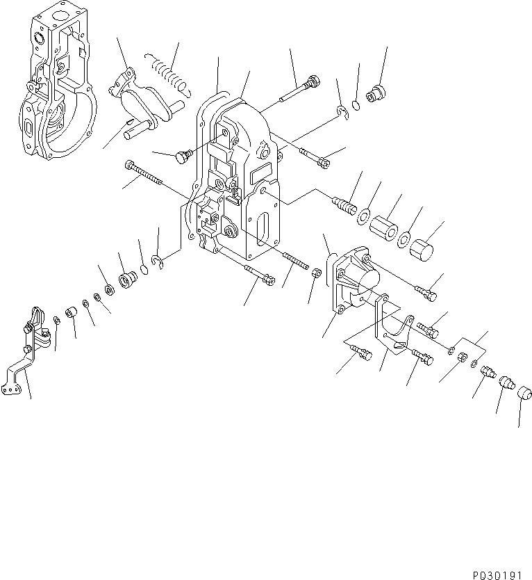Регулятор в сборе (DK105404-5540) KOMATSU