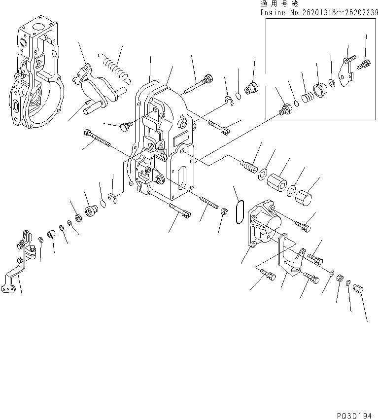 Регулятор в сборе (DK105404-5080) KOMATSU
