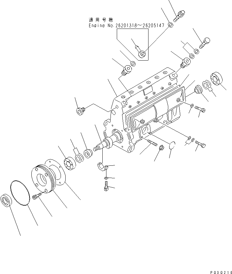 Топливный насос высокого давления в сборе 6735-71-1150 KOMATSU