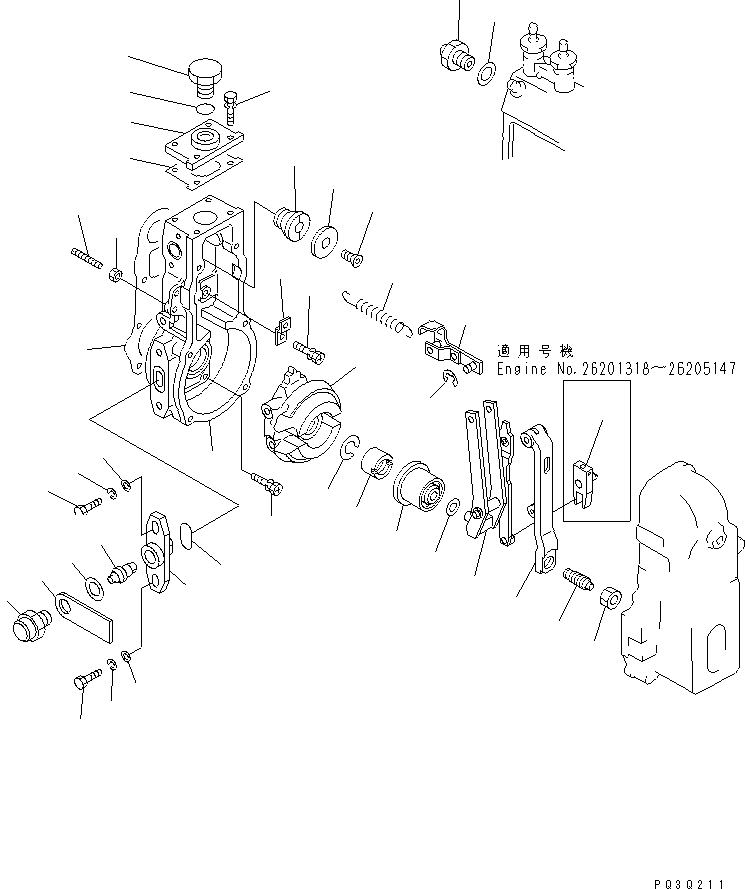 Регулятор в сборе DK105404-5100 KOMATSU