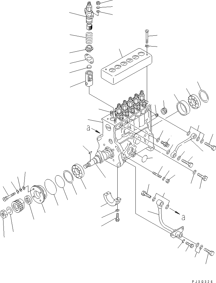 Насос в сборе DK106069-8040 KOMATSU