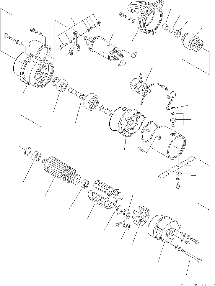 STARTING MOTOR ASS'Y,(5.5KW) 600-813-4120 KOMATSU