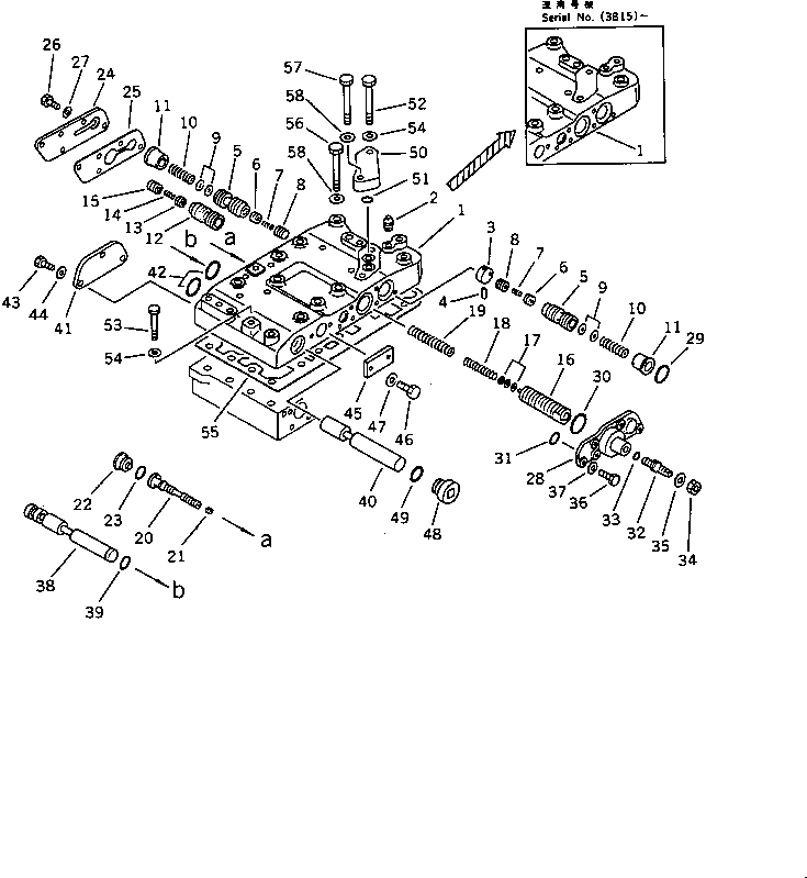 CONTROL VALVE A. 423-15-00301 KOMATSU
