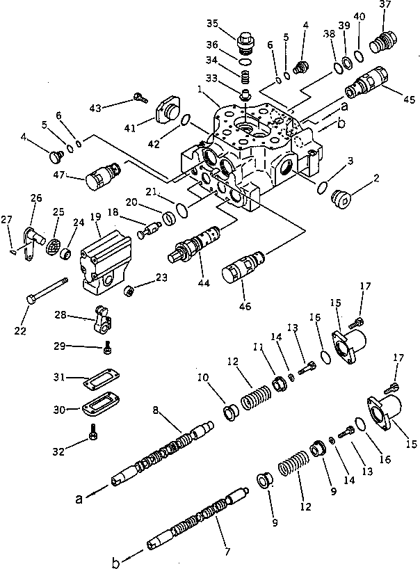 Клапан в сборе 700-92-15001 KOMATSU