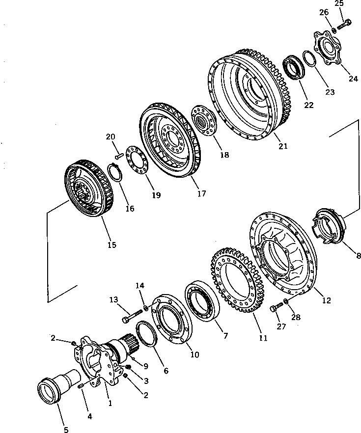 TRANSMISSION ASS'Y,TORQFLOW 418-15-11040 KOMATSU