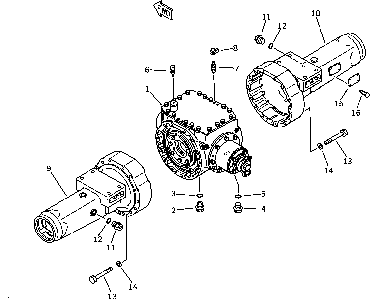 AXLE ASS'Y 419-22-10002 KOMATSU