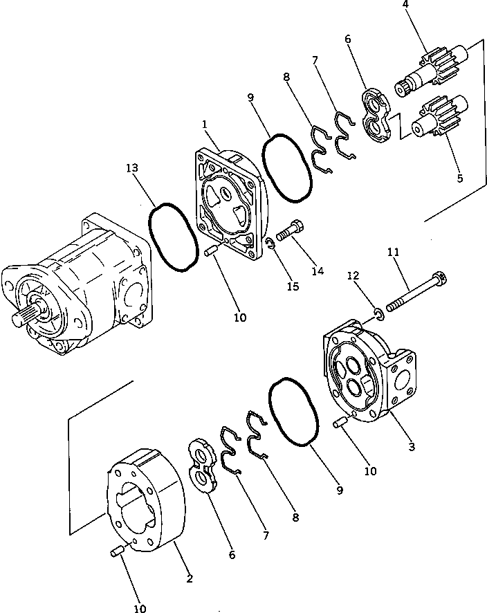 PUMP ASS'Y,(SAL40) 705-11-32540 KOMATSU