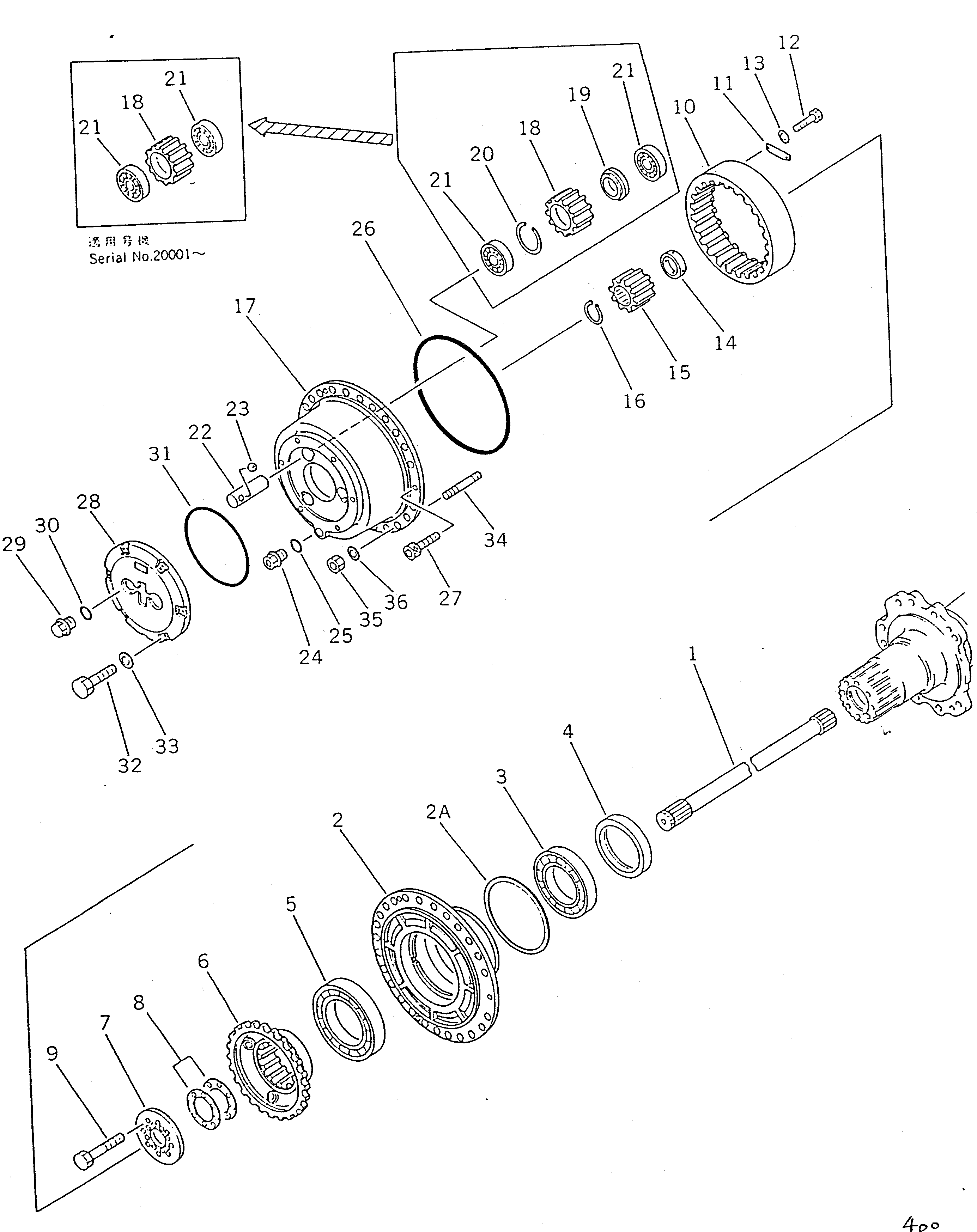 Комплект регулировочных прокладок 421-22-05040 KOMATSU