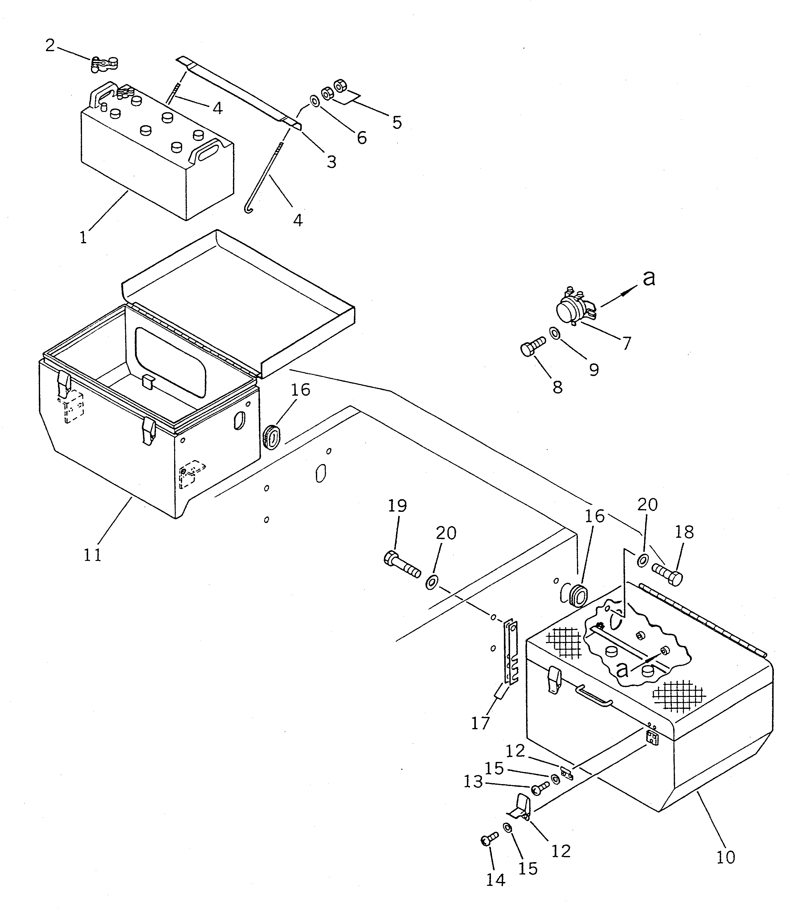 BOX,R.H. 421-06-11293 KOMATSU