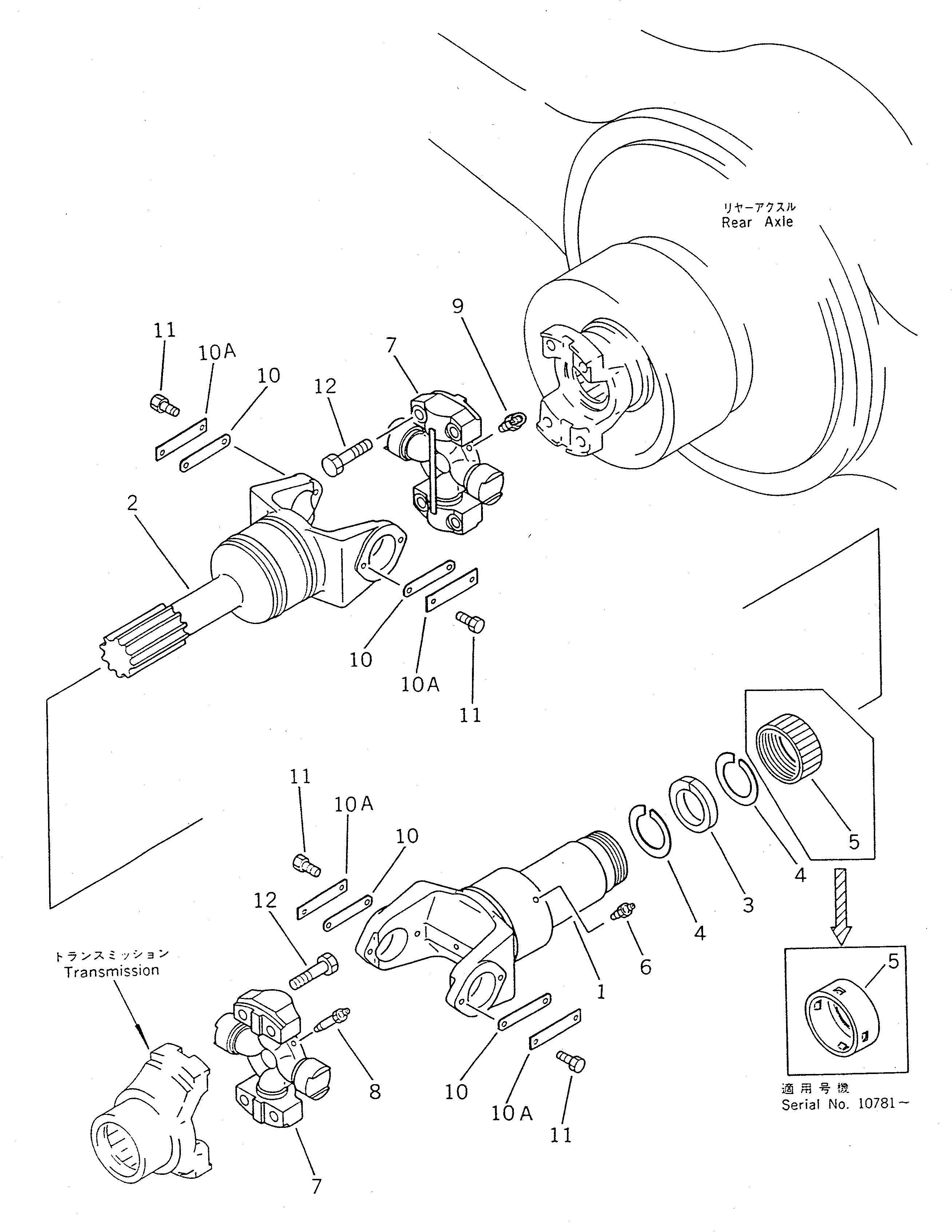 DRIVE SHAFT ASS'Y \0\421-20-14511 KOMATSU