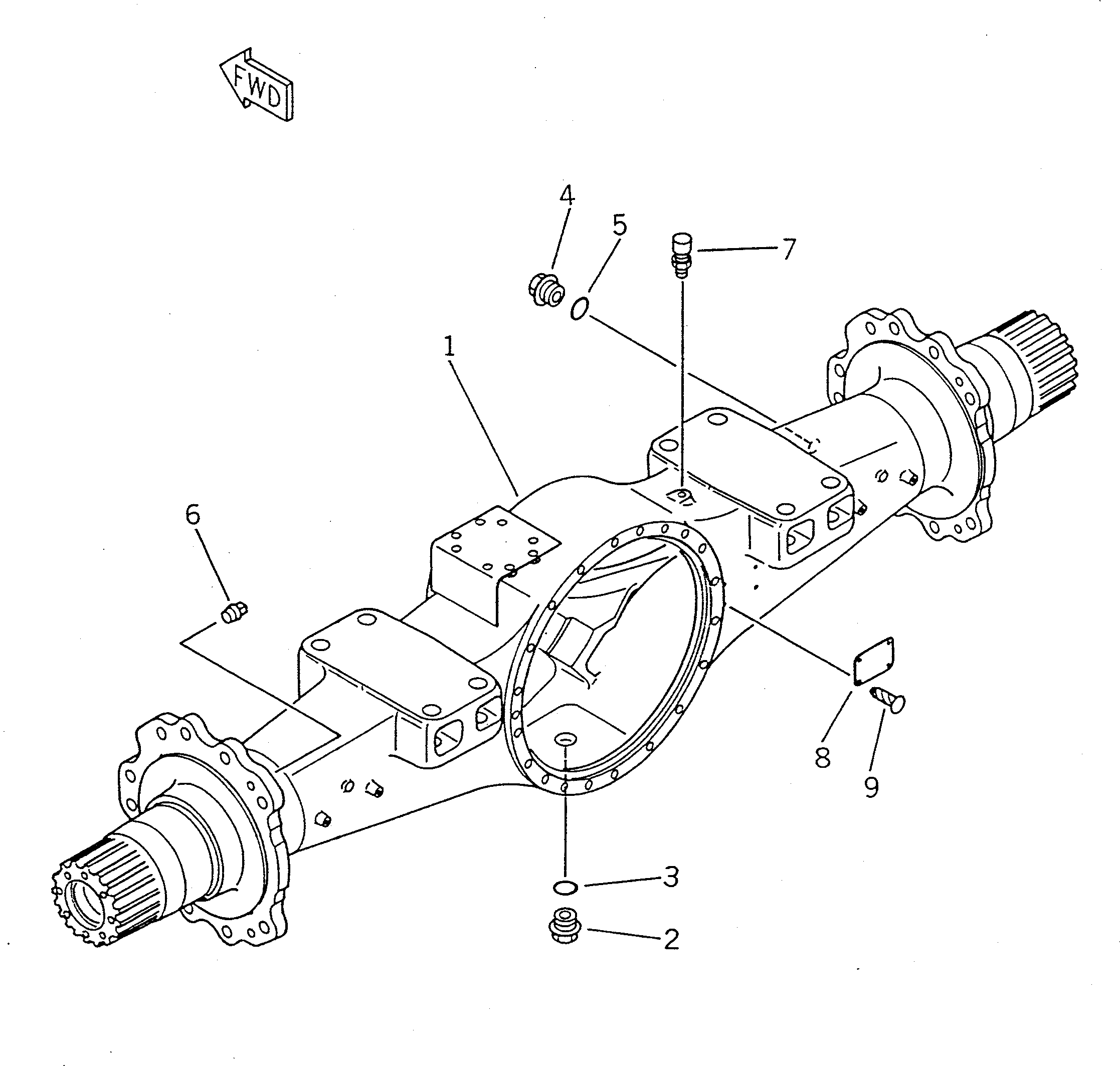 AXLE ASS'Y 421-22-10013 KOMATSU