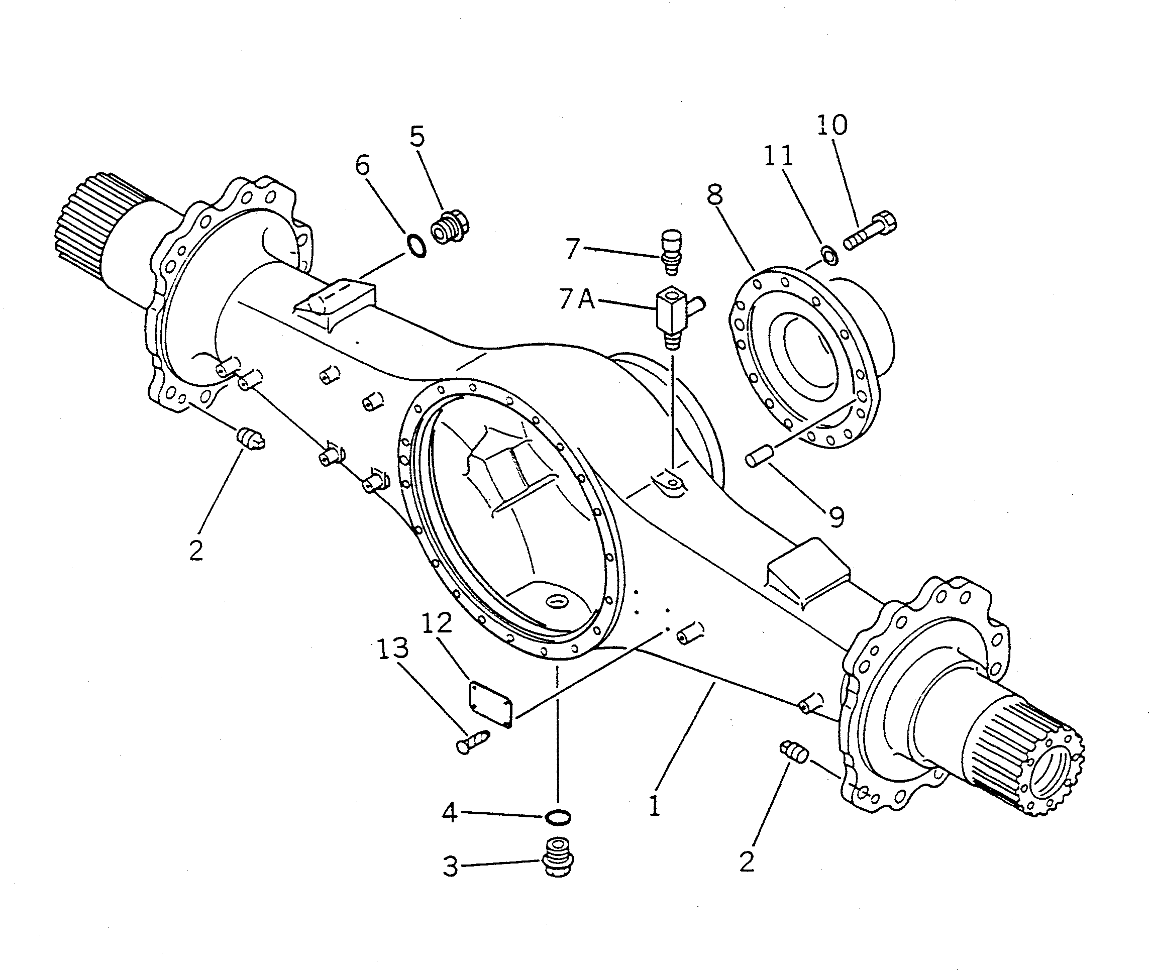 AXLE ASS'Y 421-23-10013 KOMATSU