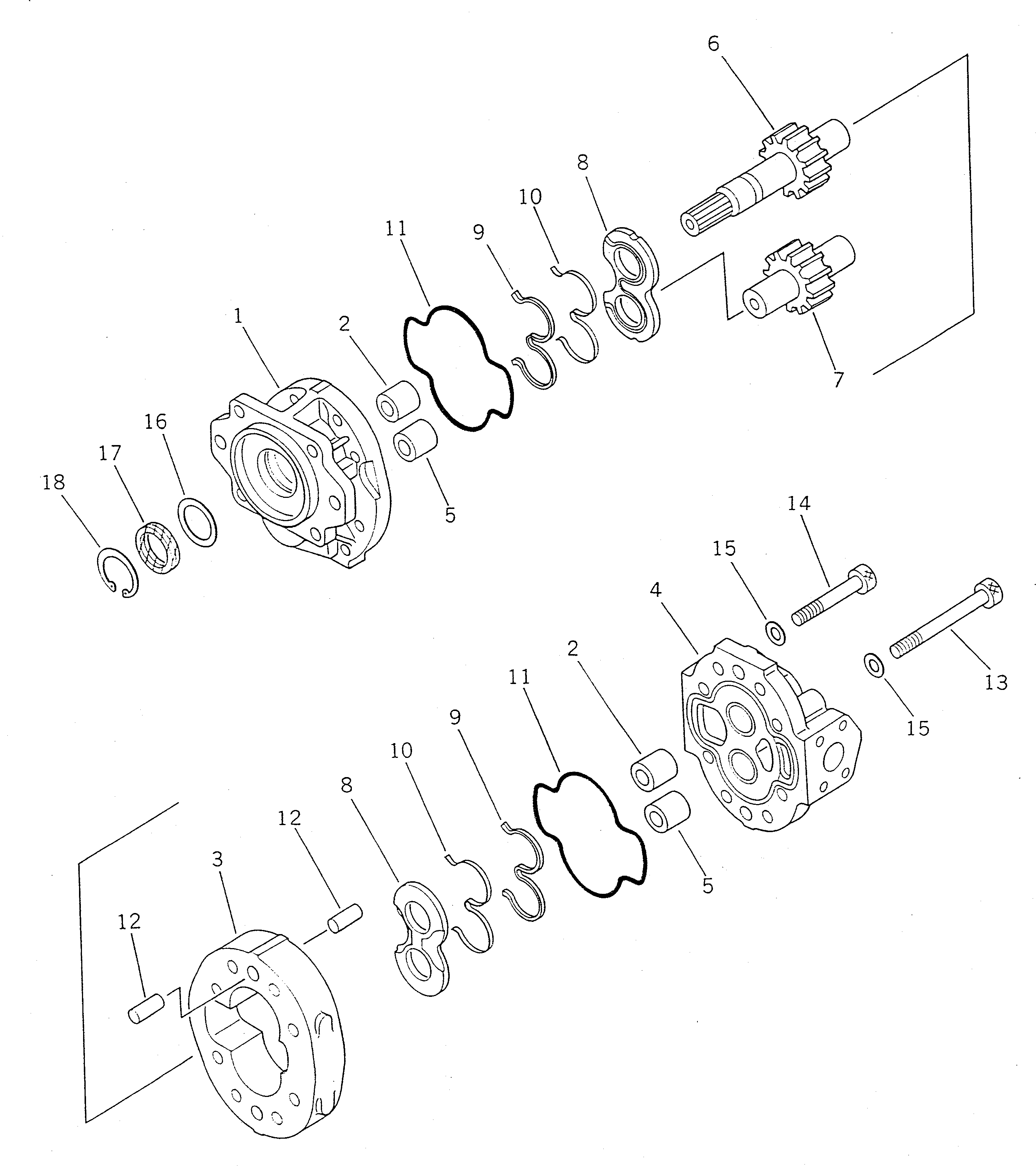 PUMP ASS'Y,(SAR112) 705-14-41010 KOMATSU