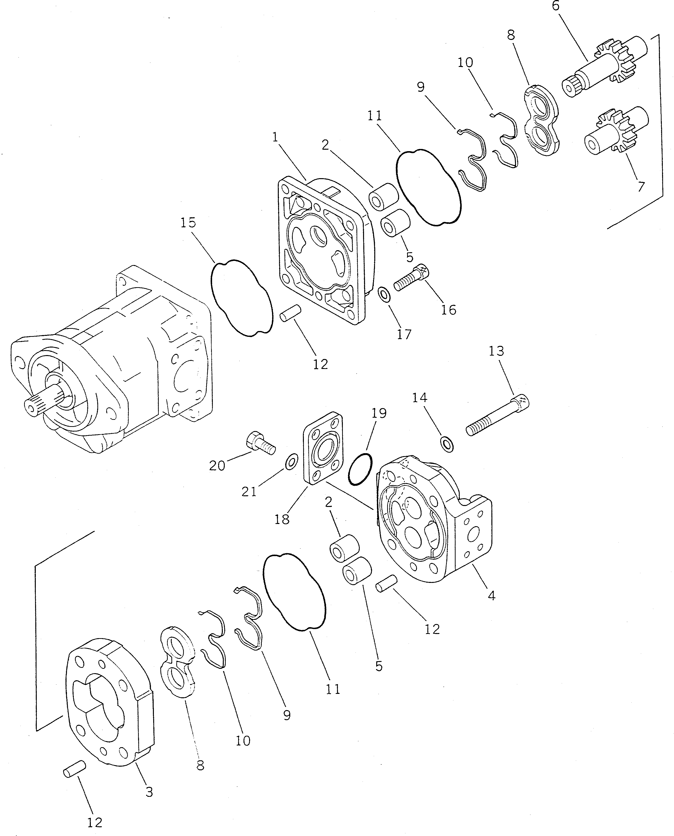 PUMP ASS'Y,(SAR20) 705-14-26530 KOMATSU