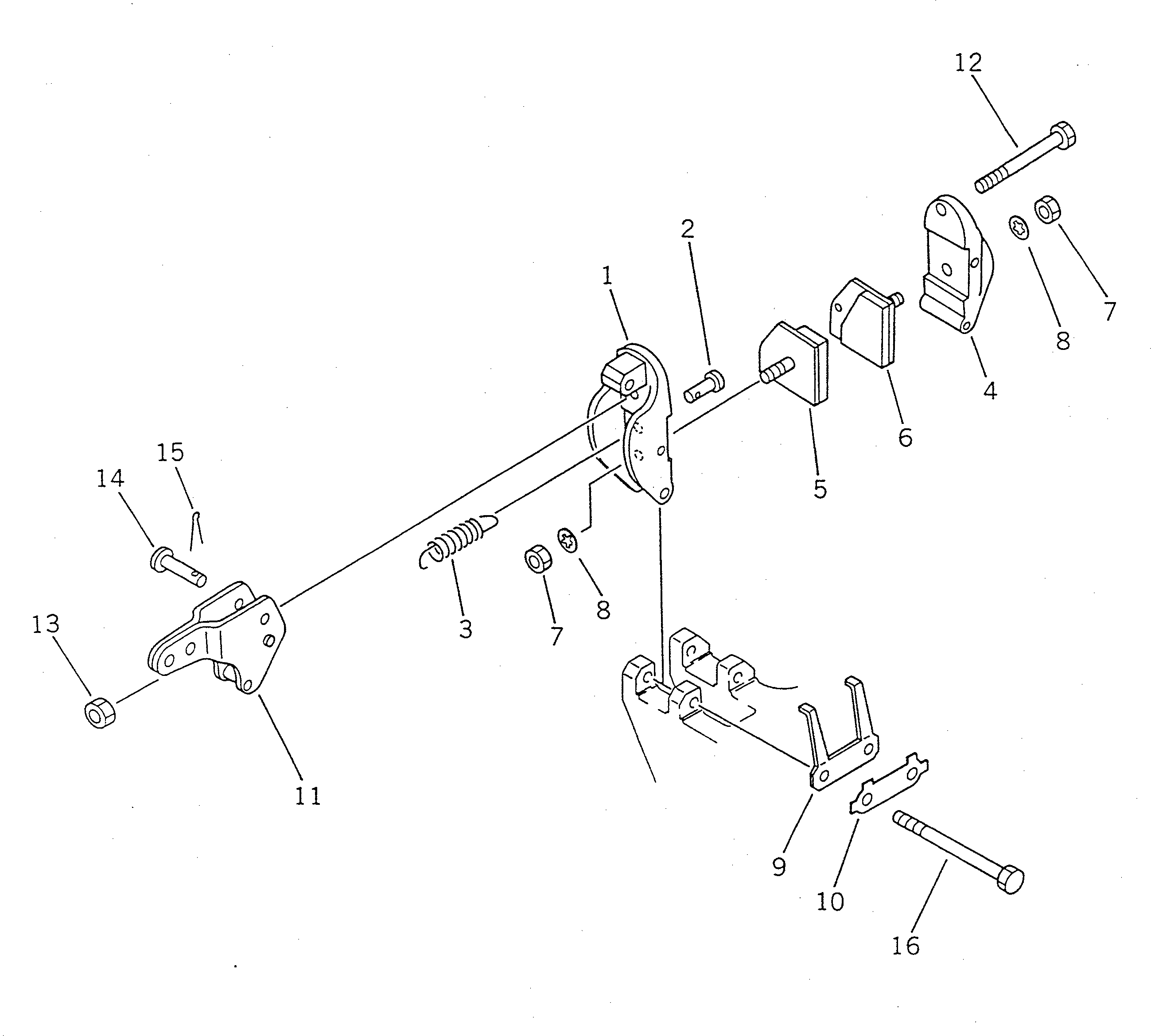BRAKE PAD ASS'Y 415-43-05210 KOMATSU