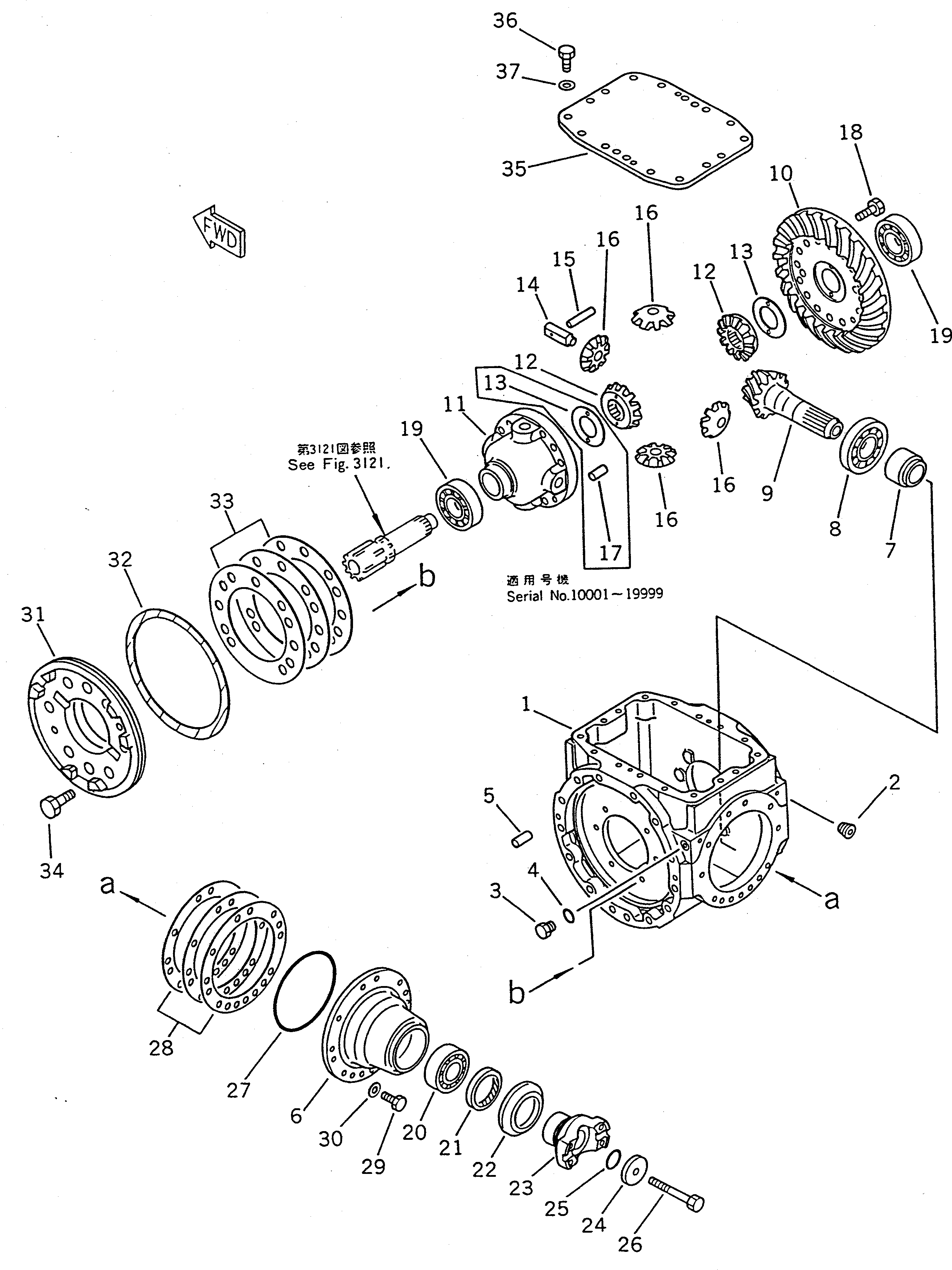 AXLE ASS'Y,FRONT (416-22-10000) KOMATSU