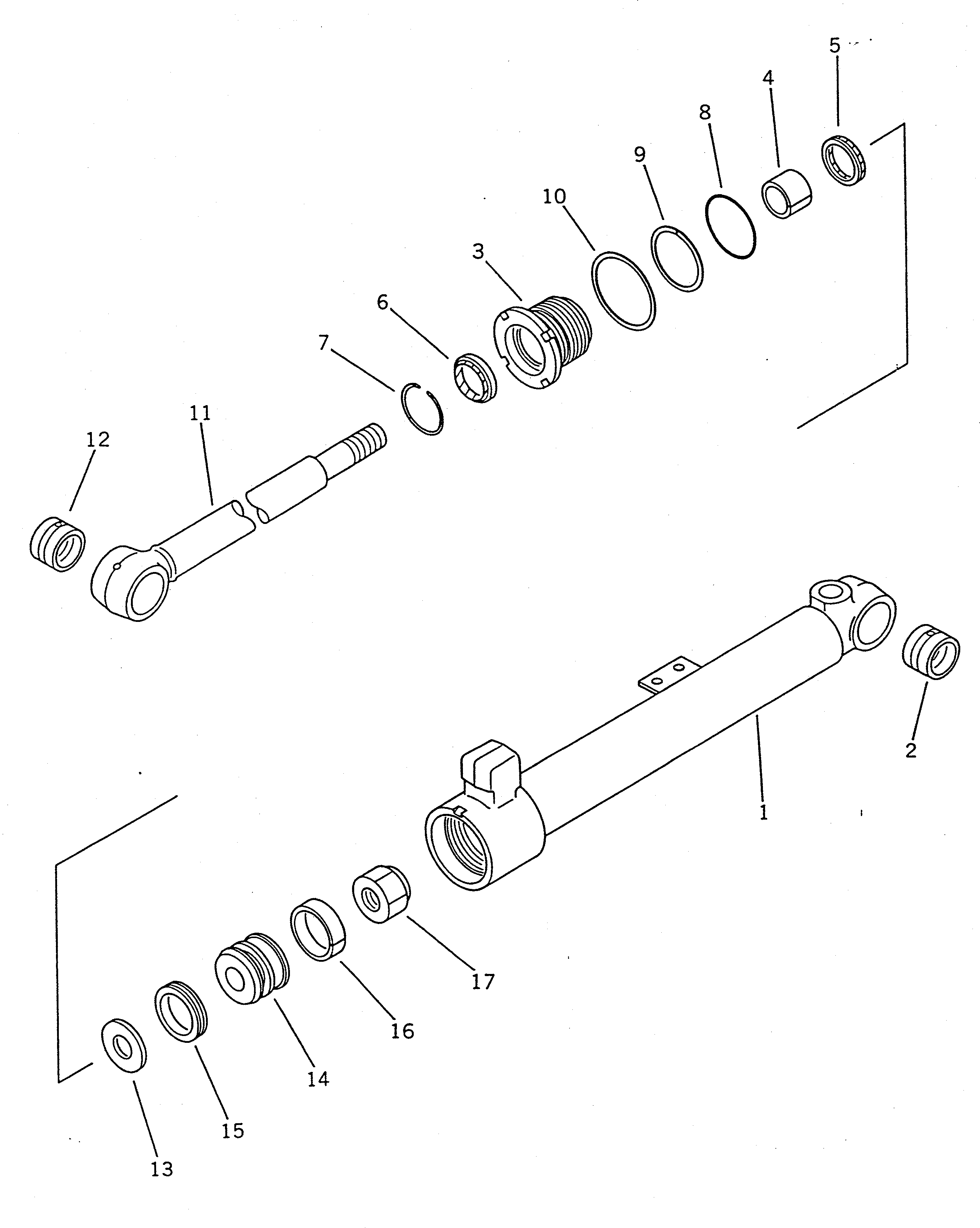 CYLINDER,R.H. 707-11-60320 KOMATSU