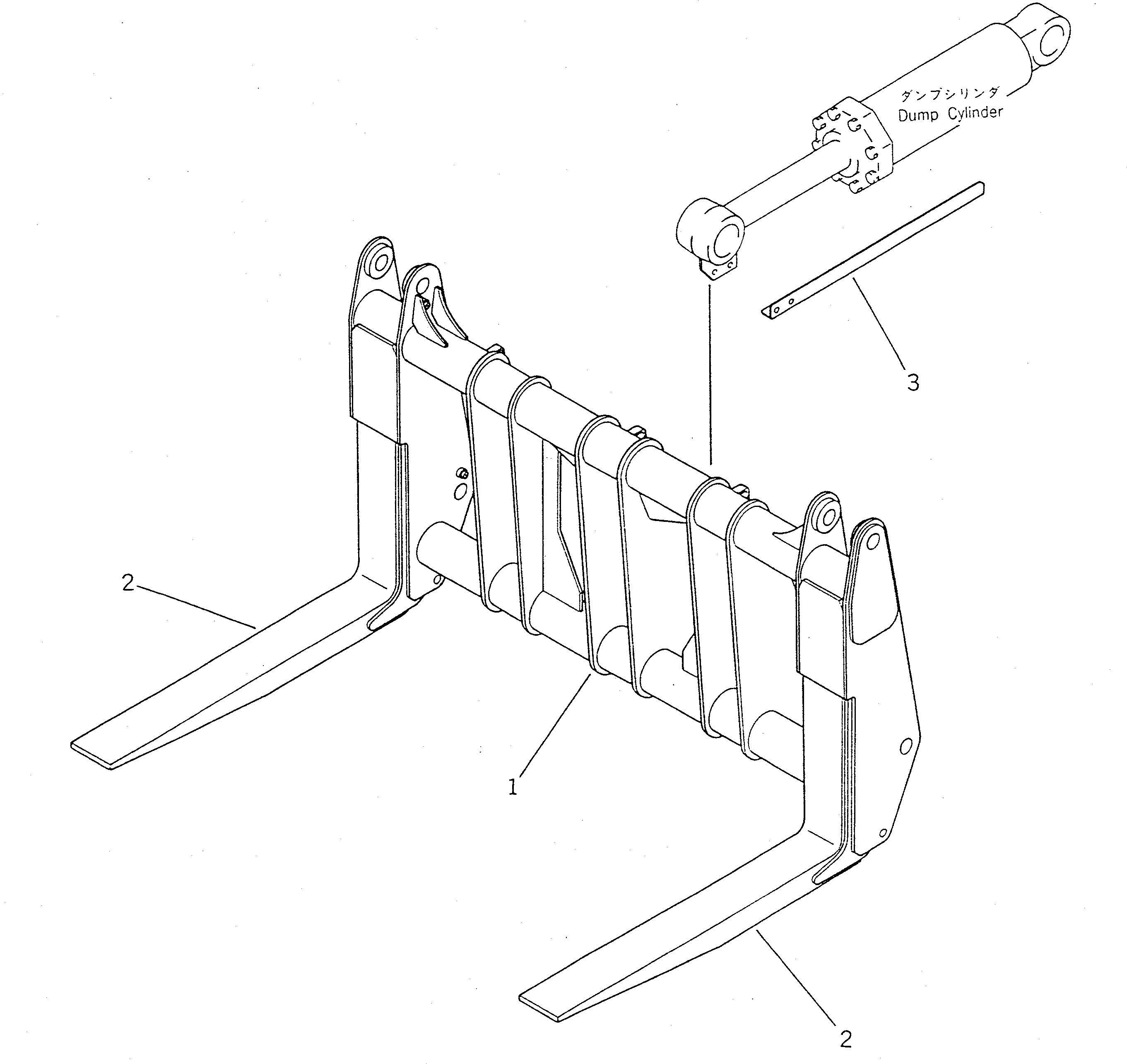 FORK ASS'Y 421-885-1111 KOMATSU