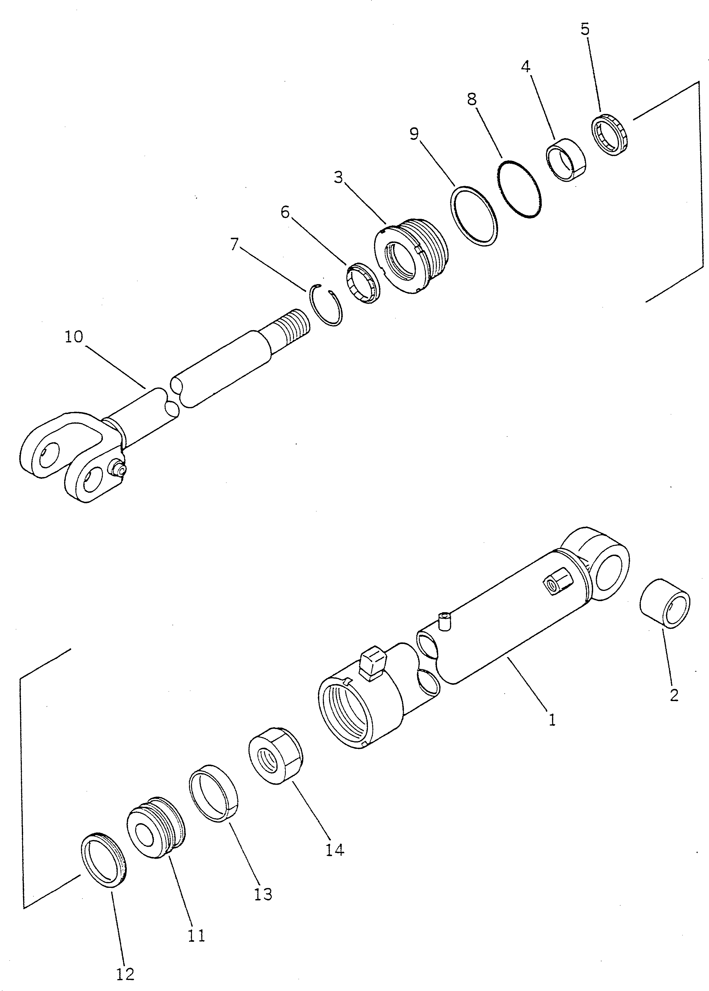 CYLINDER,R.H. (FOR WA120-1A,1P) 707-11-11241 KOMATSU