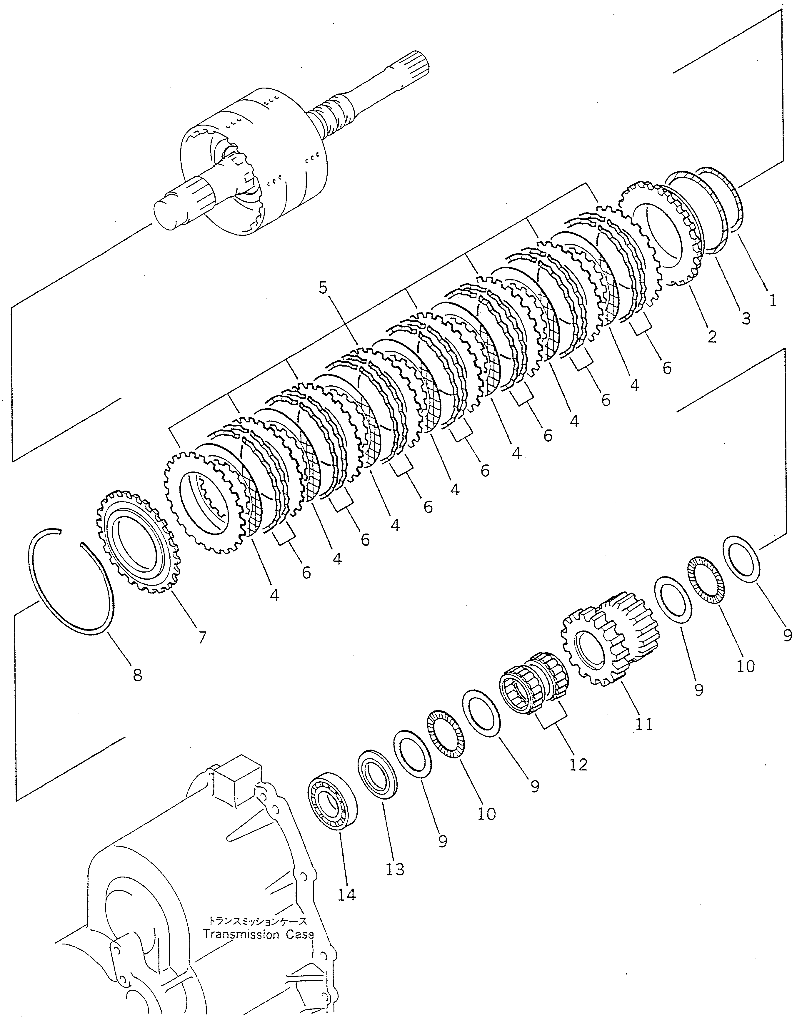 CLUTCH ASS'Y,FORWARD AND REVERSE (417-15-12101) KOMATSU
