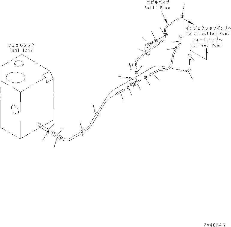 Трубка 07270-41025 KOMATSU