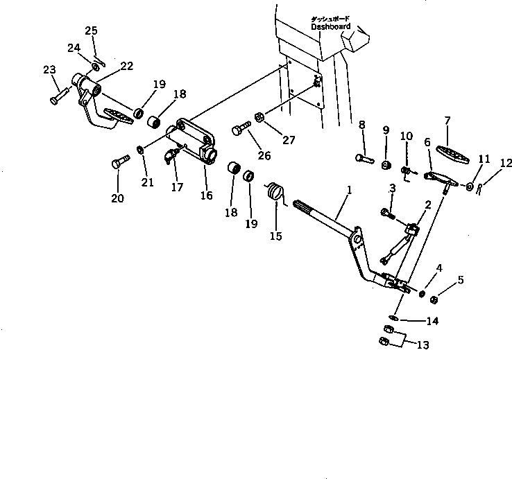 PEDAL,BRAKE, R.H.(FOR TBG/ABE SPEC.) 418-43-17570 KOMATSU