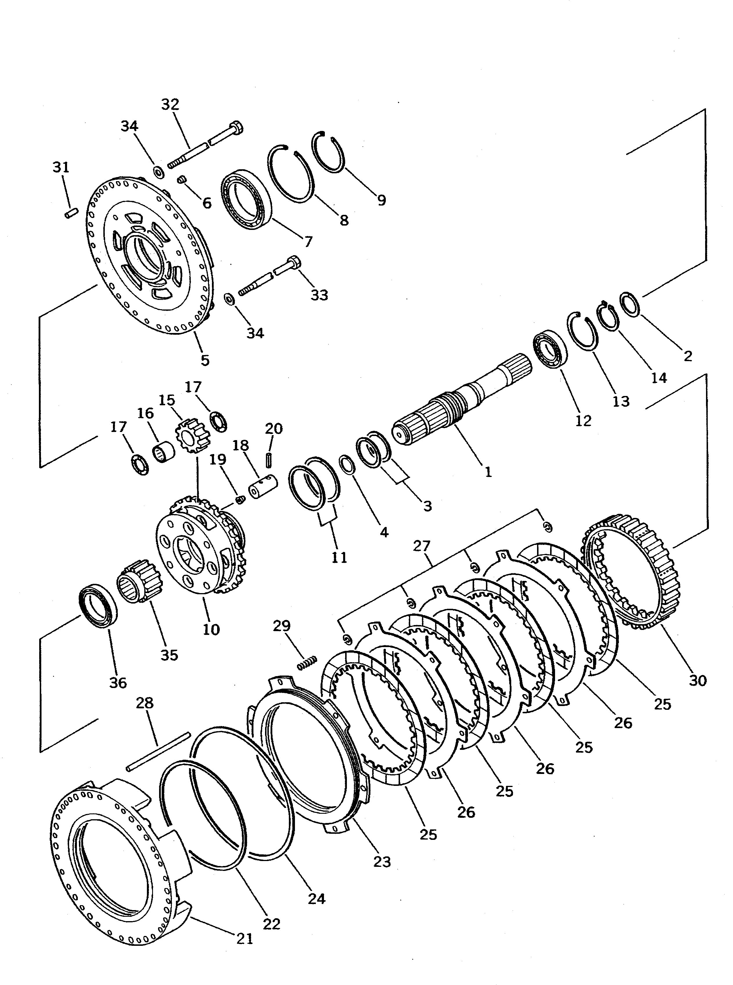 Трансмиссия в сборе (425-15-00010) KOMATSU