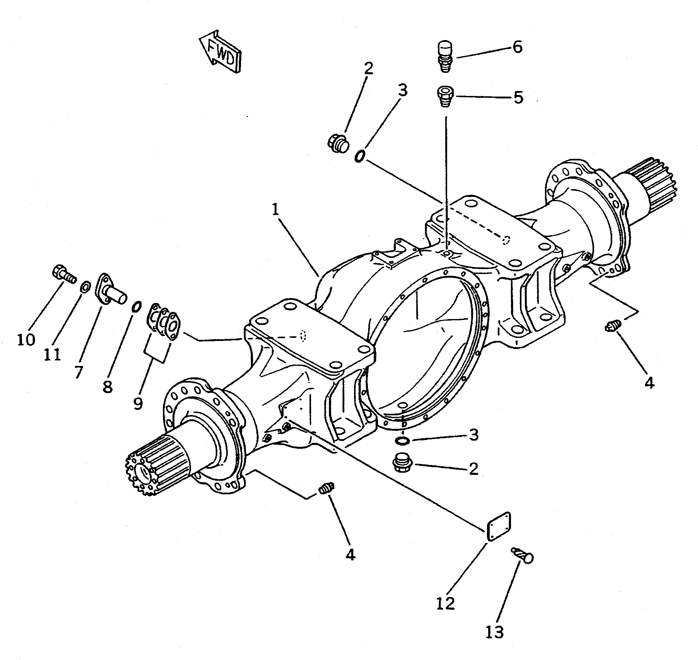 FRONT AXLE ASS'Y 425-22-10003 KOMATSU