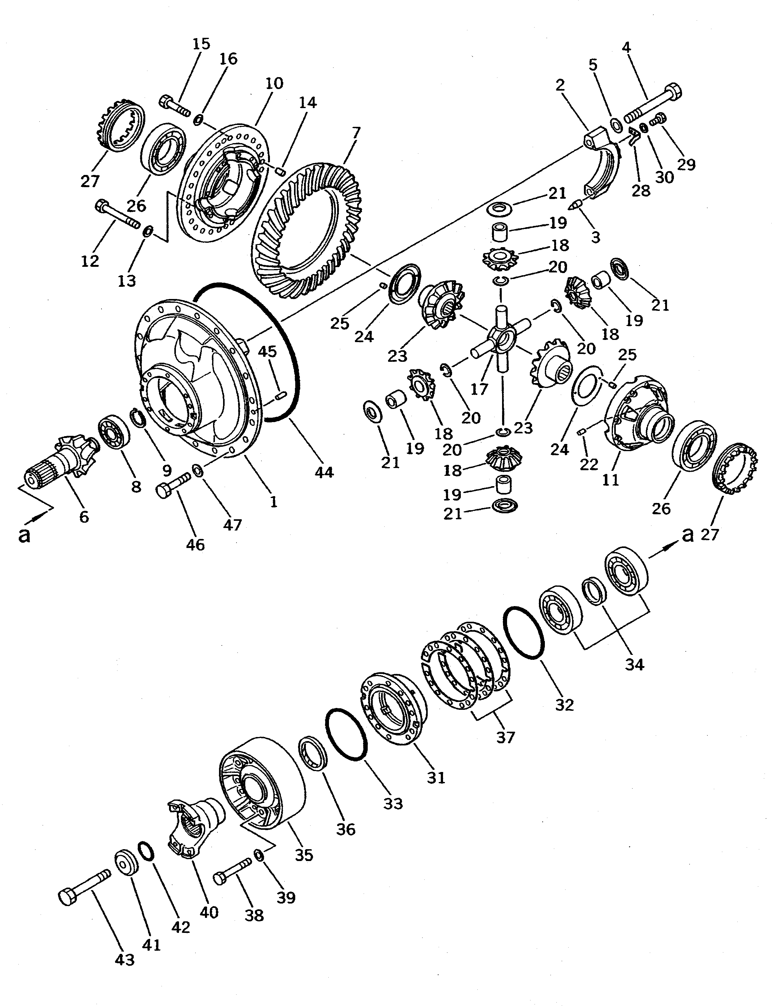 DIFFERENTIAL ASS'Y 425-23-11001 KOMATSU