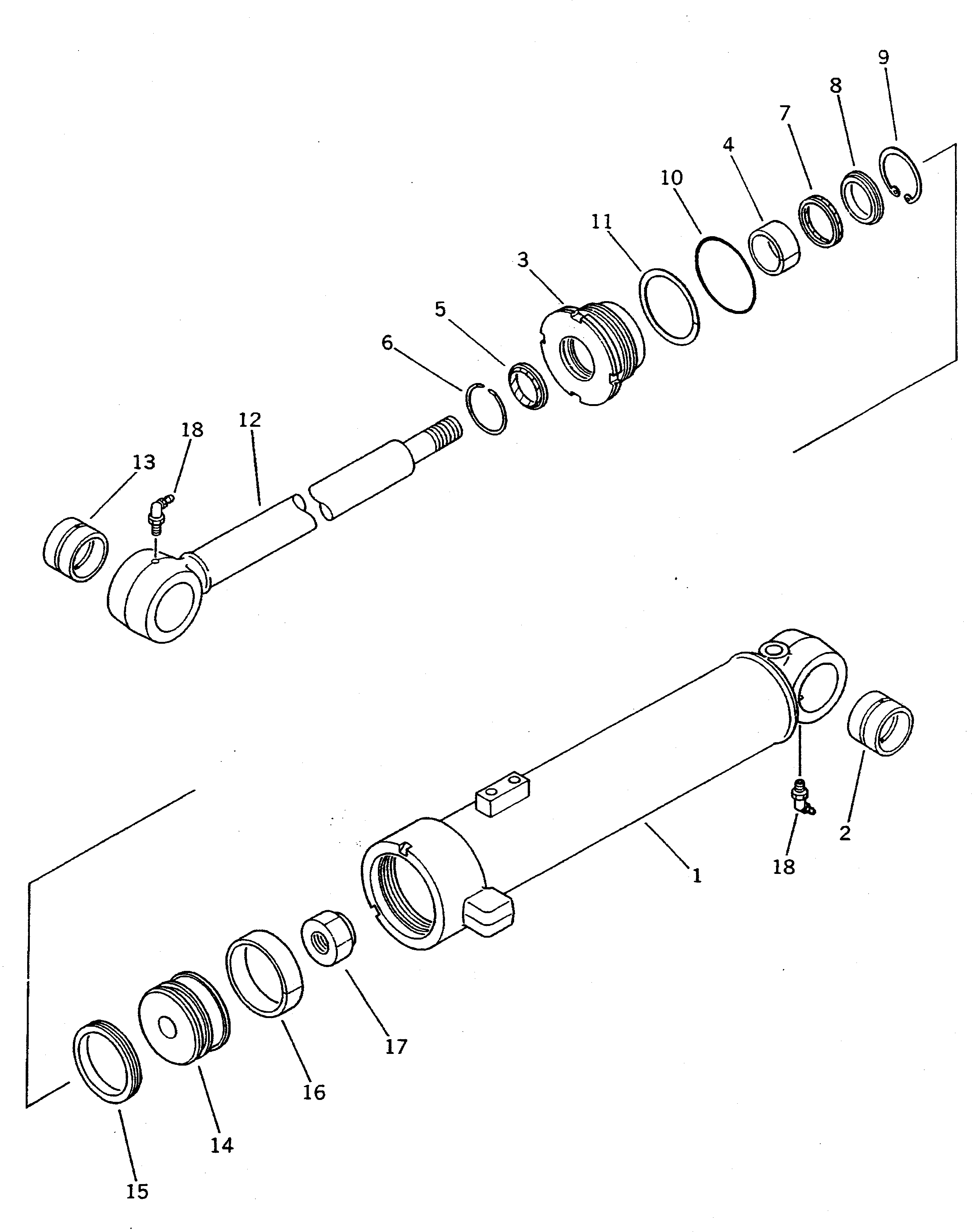 SERVICE KIT,DUMP CYLINDER 707-99-34500 KOMATSU