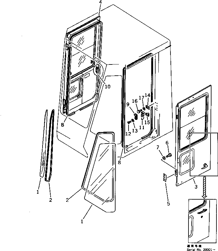 DOOR ASS'Y,R.H. (419-56-11162) KOMATSU