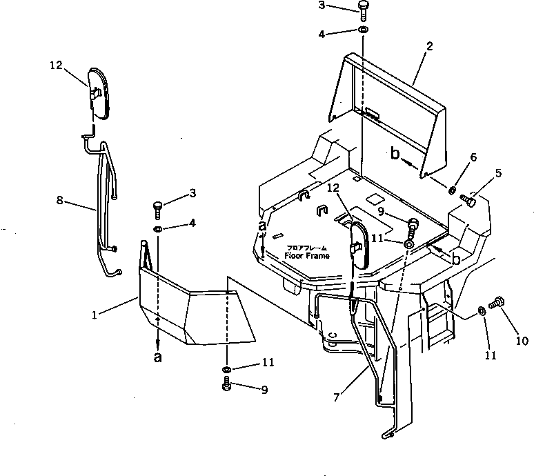 HANDRAIL,L.H. 418-54-16331 KOMATSU