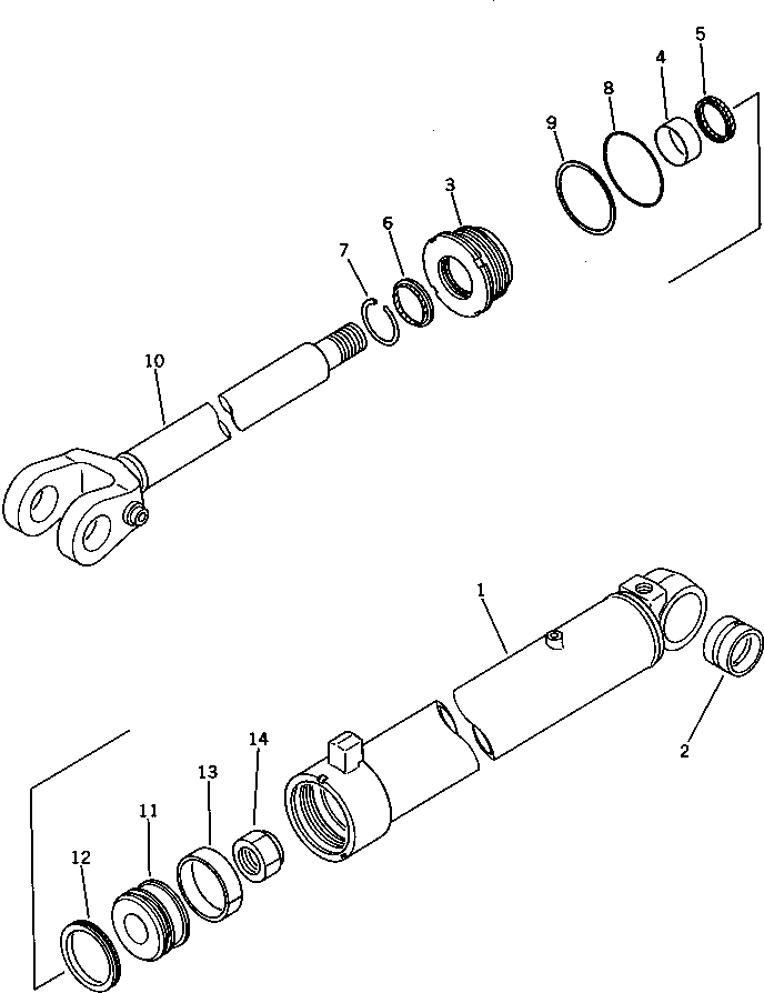 CYLINDER,(WA250-1P) 707-13-13271 KOMATSU