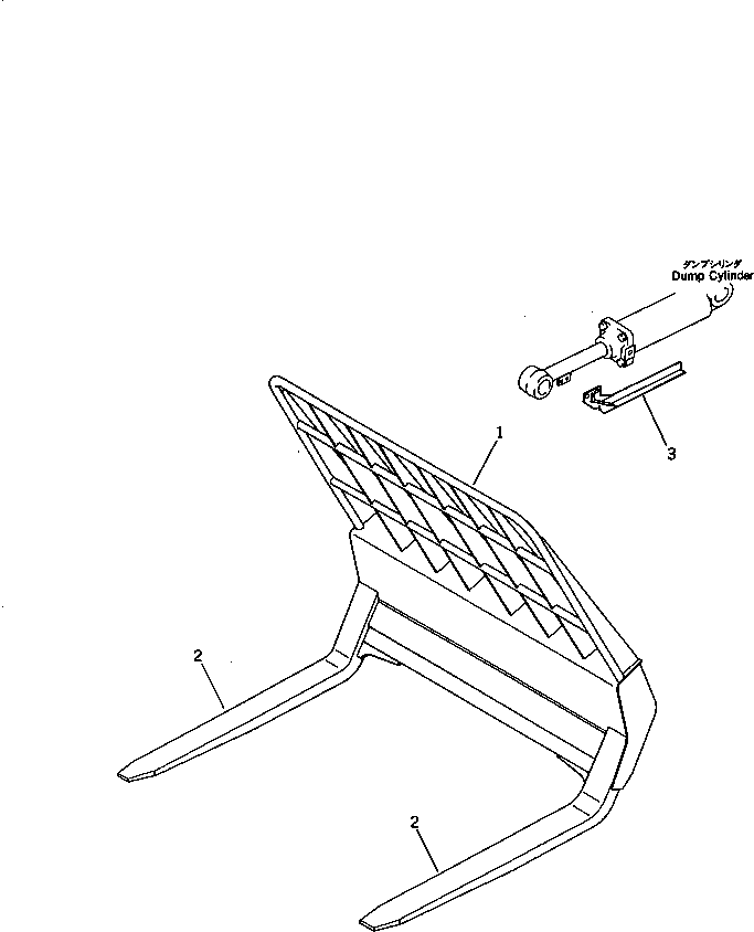 FORK ASS'Y,DUMPING 418-883-1101 KOMATSU
