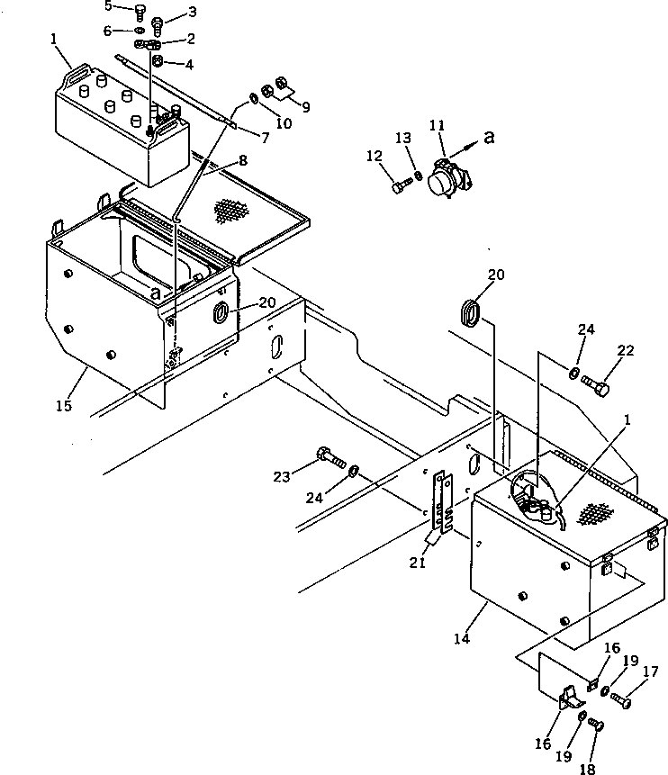 BOX,R.H. 423-06-11440 KOMATSU