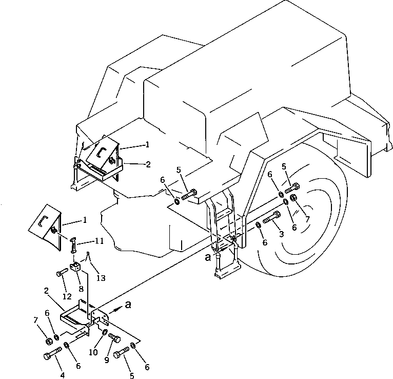 Кронштейн 424-Z65-1150 KOMATSU