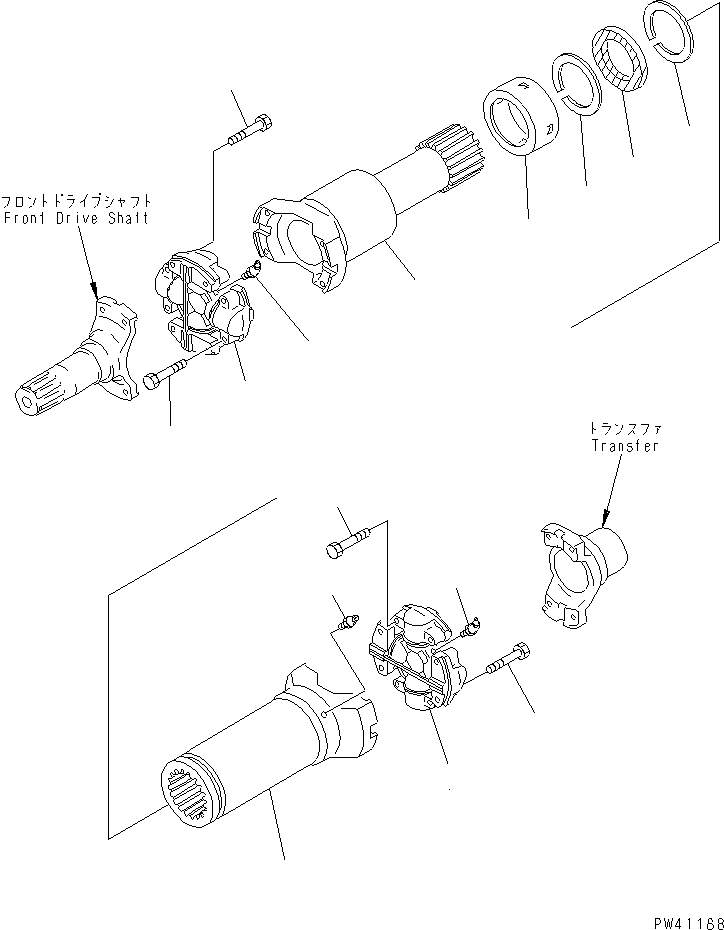 DRIVE SHAFT ASS'Y 41L-20-12110 KOMATSU