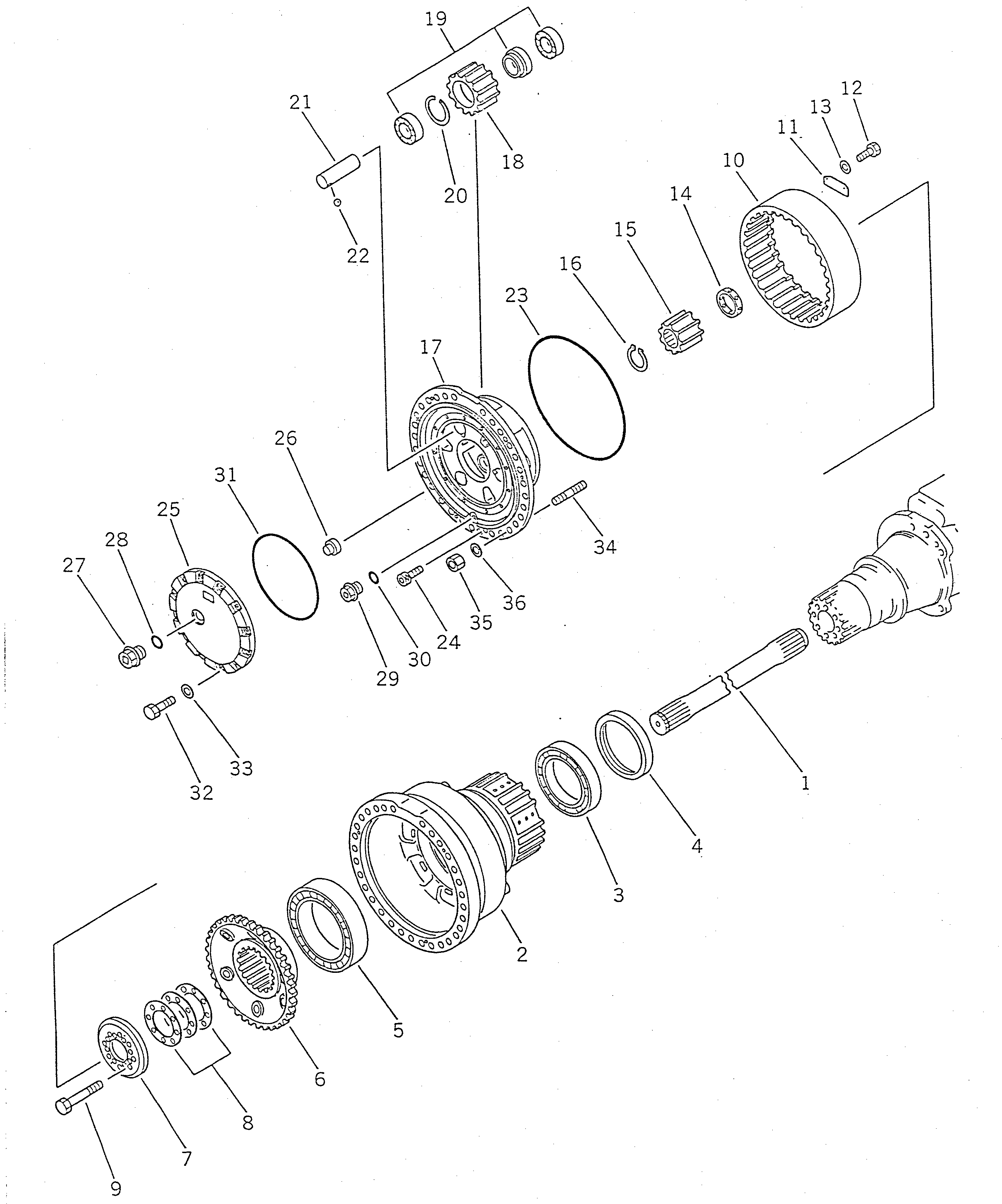 SHAFT,R.H. (\2\426-22-12440) KOMATSU