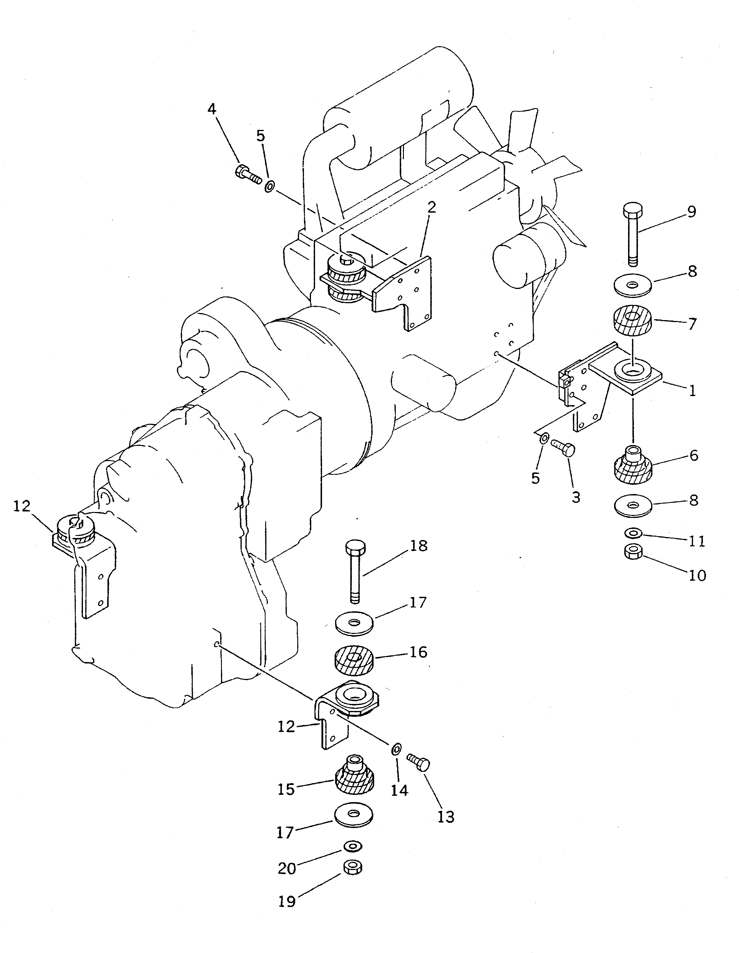 Гайка 01596-02218 KOMATSU