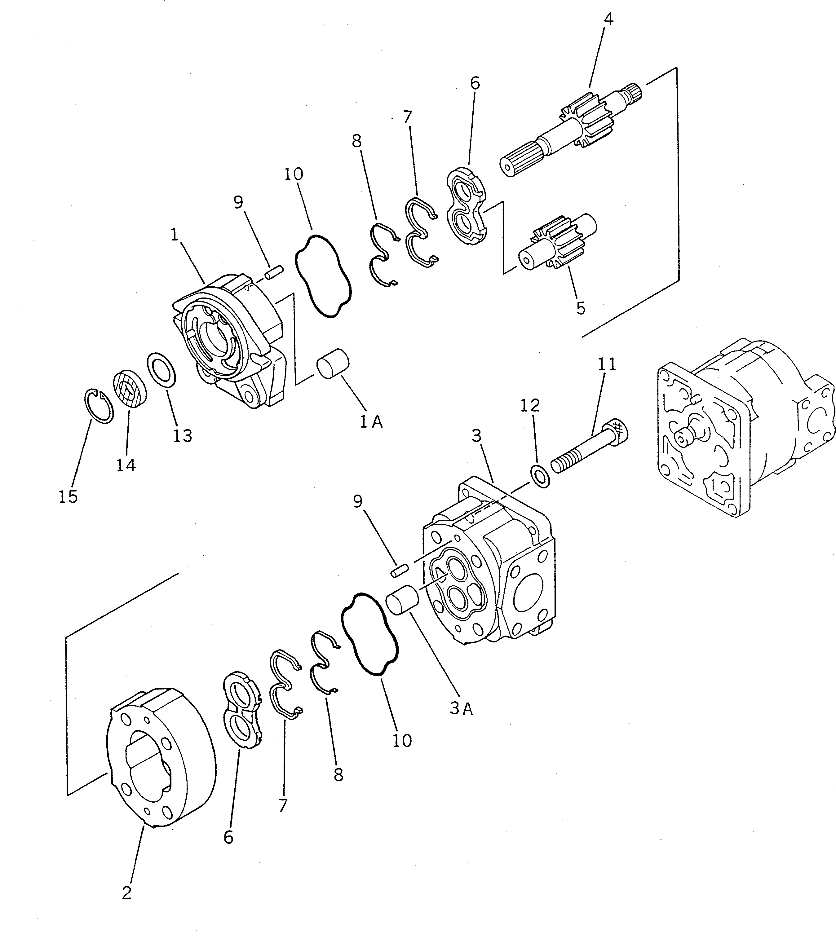 PUMP ASS'Y,(SAL25) 705-11-28230 KOMATSU
