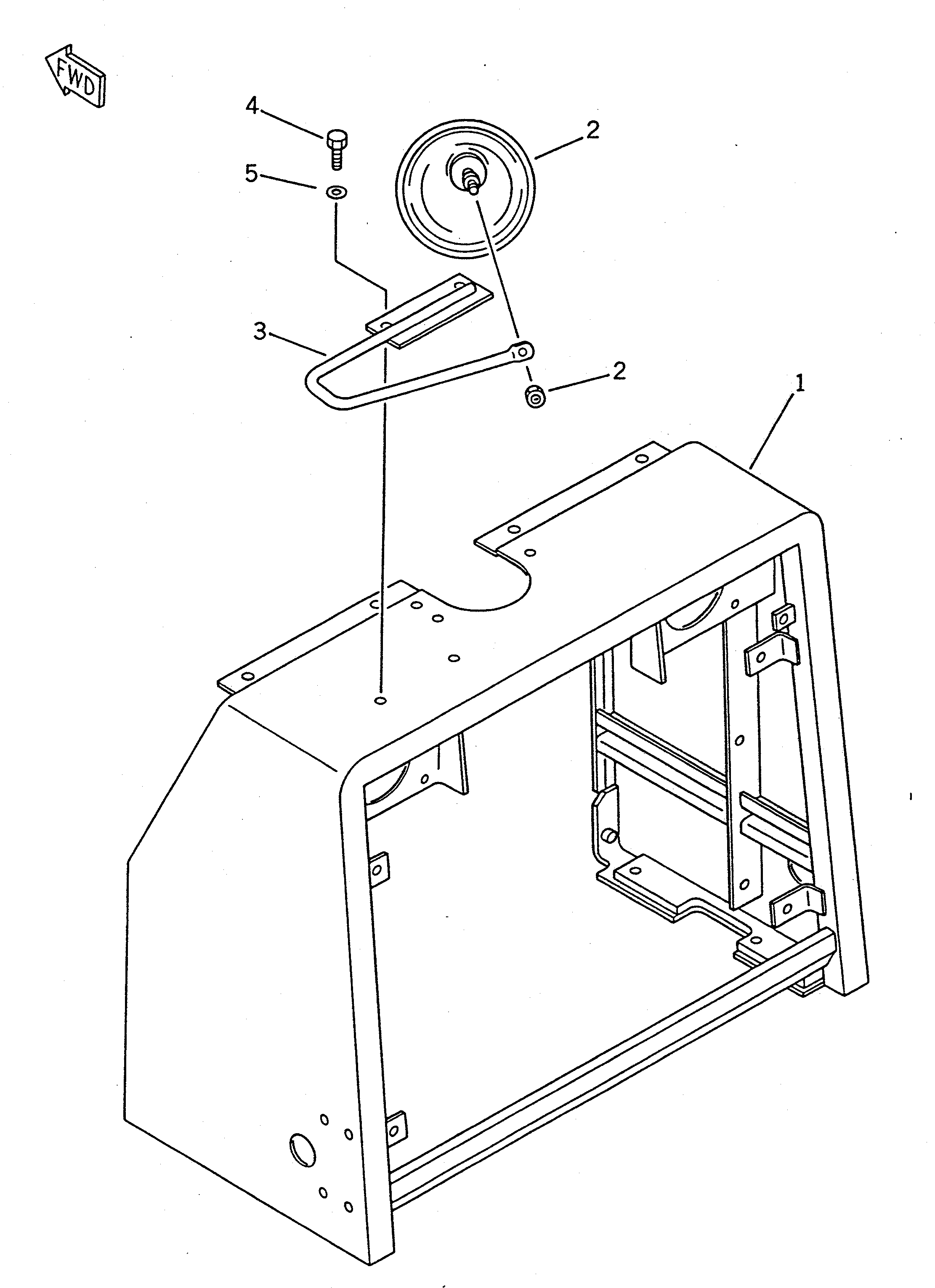 GUARD,(MODIFIED PART) 416-976-1110 KOMATSU