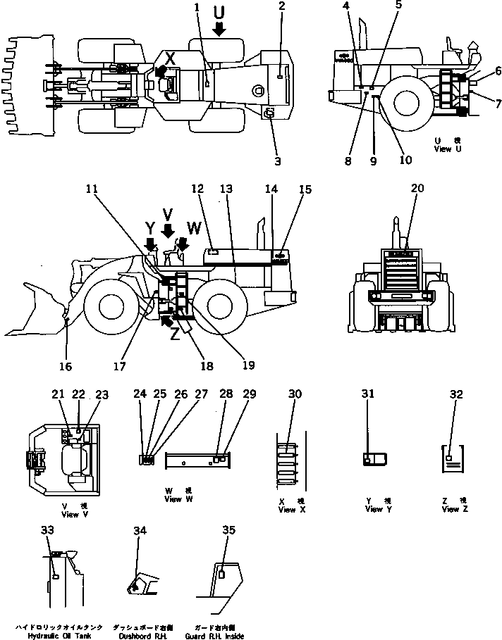 PLATE, OPERATING,STARTING SWITCH 09683-90070 KOMATSU