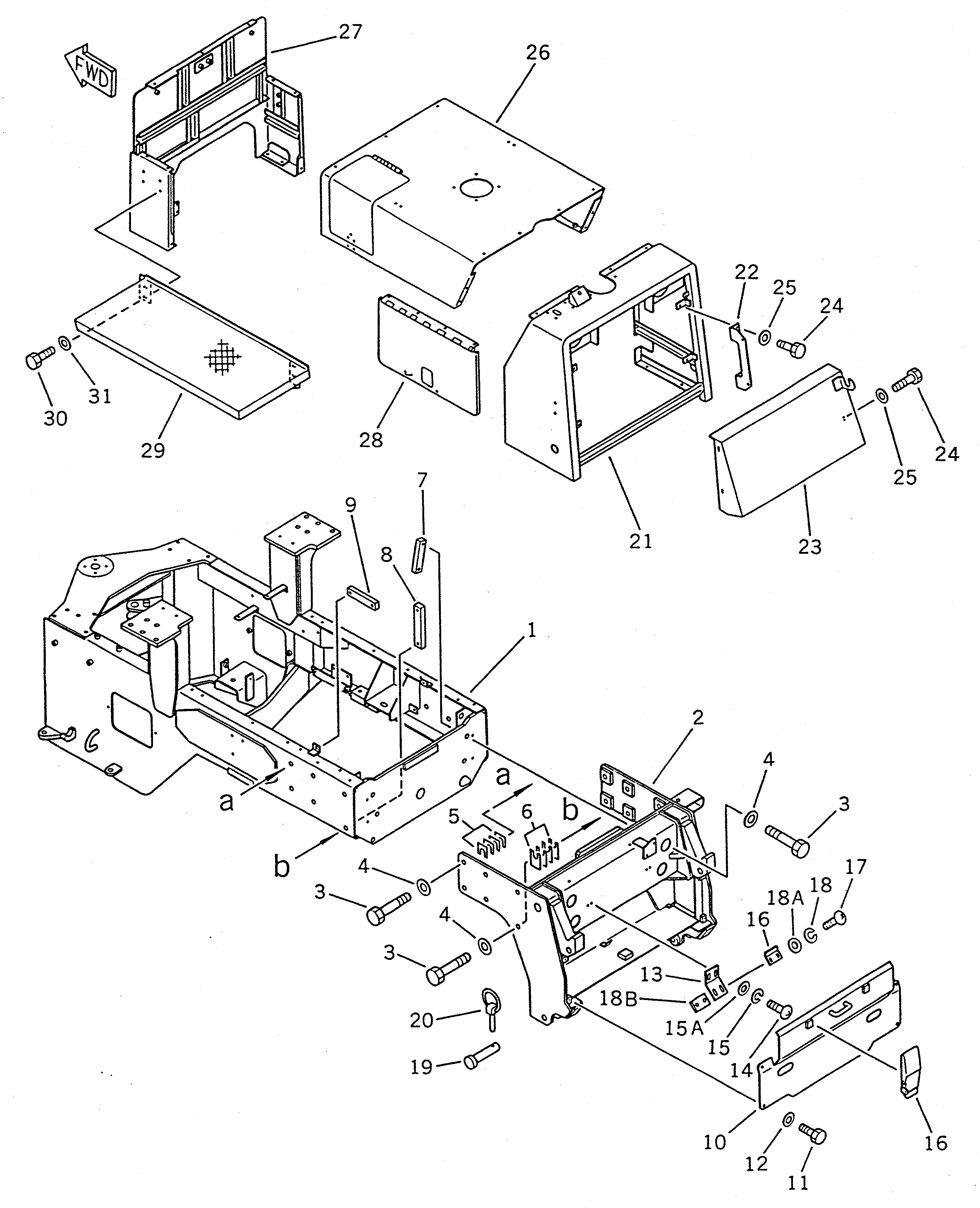 GUARD,(MODIFIED PART) 416-855-1890 KOMATSU