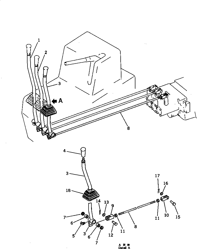 LEVER,DUMP \0\418-877-1251 KOMATSU
