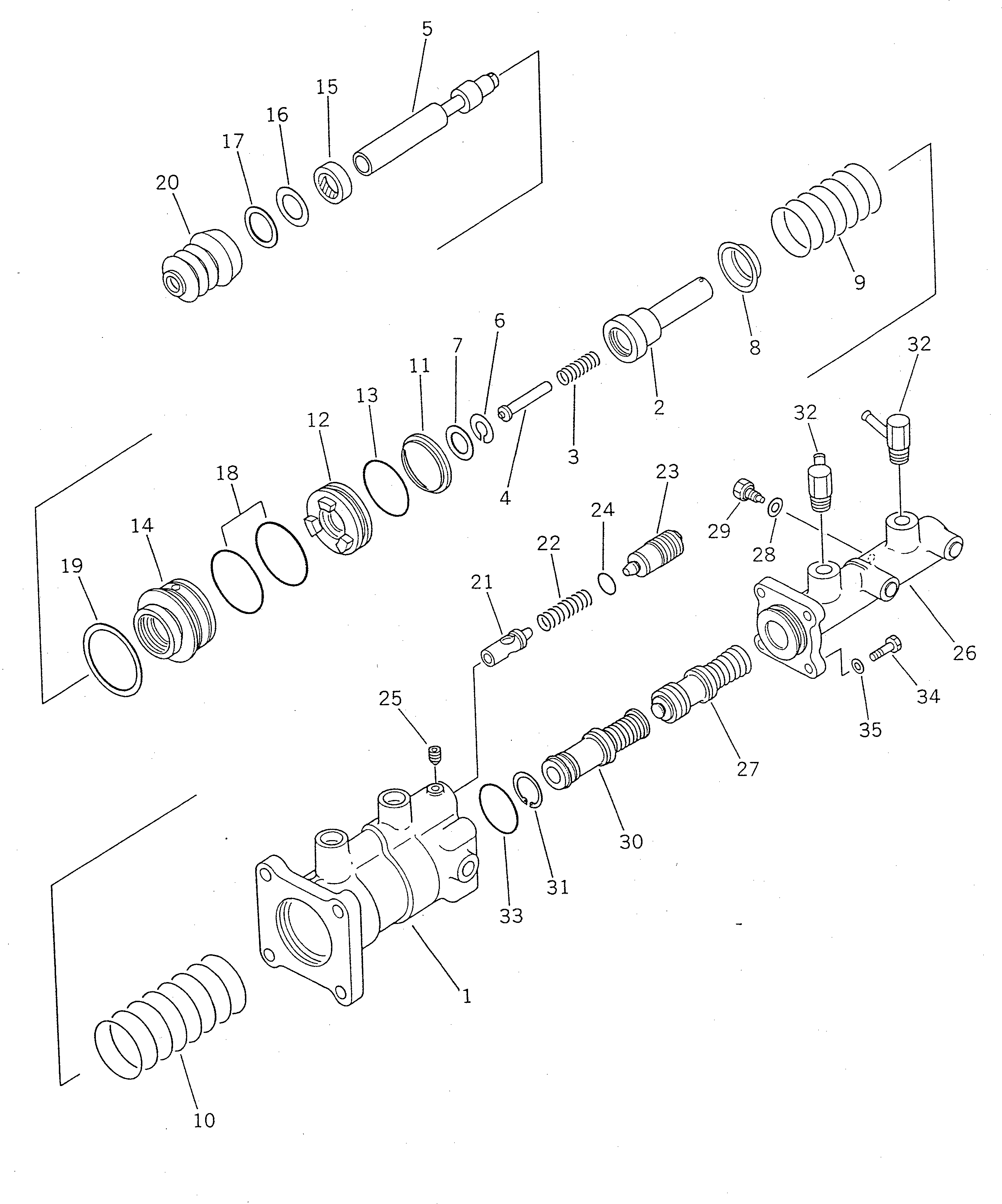 CYLINDER ASS'Y,BOOSTER AND MASTER 417-43-17102 KOMATSU