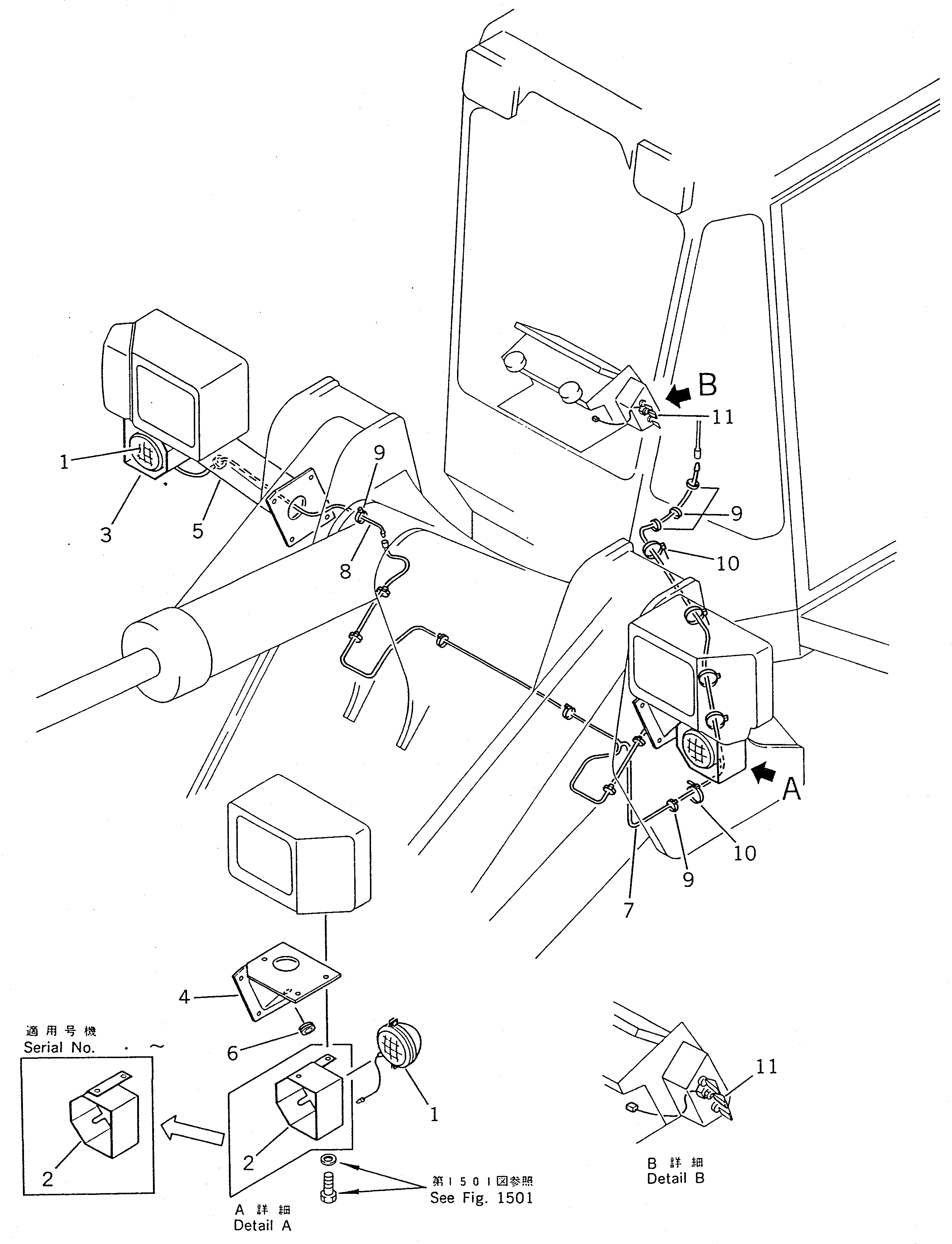 SUPPORT,L.H. (MODIFIED PARTS) 424-Z23-1110 KOMATSU
