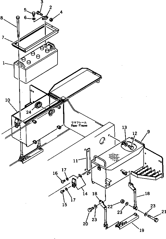 BOX,R.H. 418-06-11220 KOMATSU
