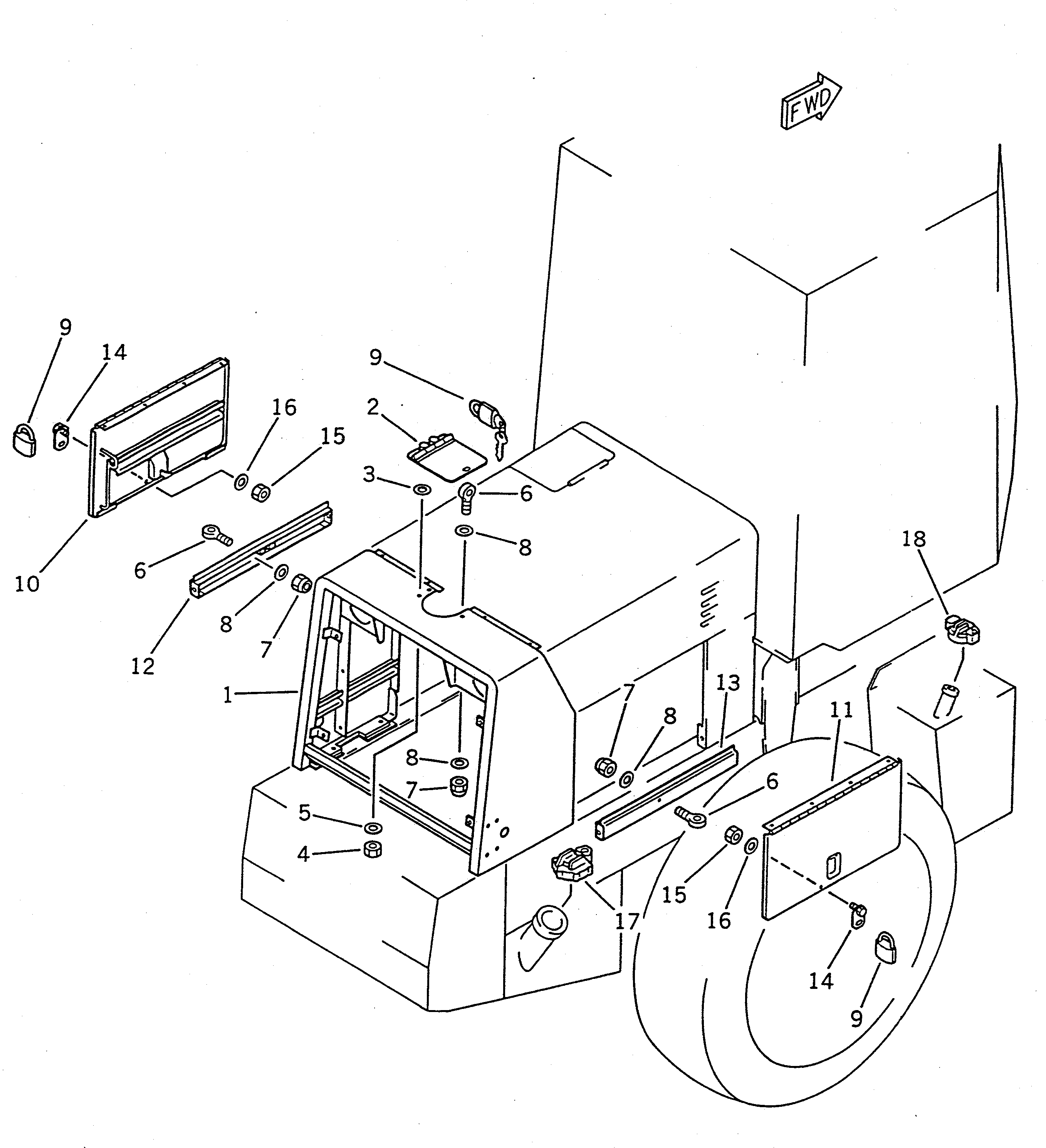 GUARD,(MODIFIED PART) 417-54-11431 KOMATSU